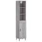 vidaXL Highboard Grau Sonoma 34,5x34x180 cm Holzwerkstoff vidaXL Highboard Grau Sonoma 34,5x34x180 cm Holzwerkstoff