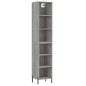 vidaXL Highboard Grau Sonoma 34,5x32,5x180 cm Holzwerkstoff vidaXL Highboard Grau Sonoma 34,5x32,5x180 cm Holzwerkstoff
