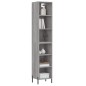 vidaXL Highboard Grau Sonoma 34,5x32,5x180 cm Holzwerkstoff vidaXL Highboard Grau Sonoma 34,5x32,5x180 cm Holzwerkstoff