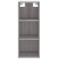 vidaXL Highboard Grau Sonoma 34,5x32,5x180 cm Holzwerkstoff vidaXL Highboard Grau Sonoma 34,5x32,5x180 cm Holzwerkstoff