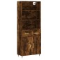 vidaXL Highboard Räuchereiche 69,5x34x180 cm Holzwerkstoff vidaXL Highboard Räuchereiche 69,5x34x180 cm Holzwerkstoff