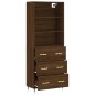 vidaXL Highboard Braun Eichen-Optik 69,5x34x180 cm Holzwerkstoff vidaXL Highboard Braun Eichen-Optik 69,5x34x180 cm Holzwerkstoff