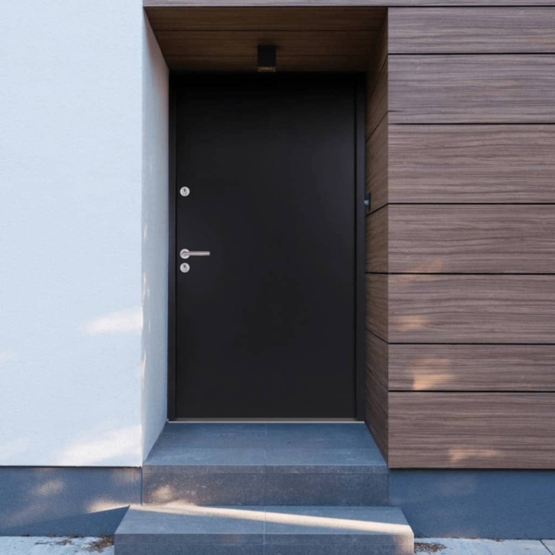 vidaXL Haustür Anthrazit 100x200 cm Aluminium vidaXL Haustür Anthrazit 100x200 cm Aluminium