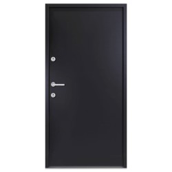 vidaXL Haustür Anthrazit 100x200 cm Aluminium