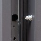vidaXL Haustür Anthrazit 100x200 cm Aluminium vidaXL Haustür Anthrazit 100x200 cm Aluminium