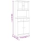 vidaXL Highboard ALTA 77x35x188 cm Massivholz Kiefer vidaXL Highboard ALTA 77x35x188 cm Massivholz Kiefer
