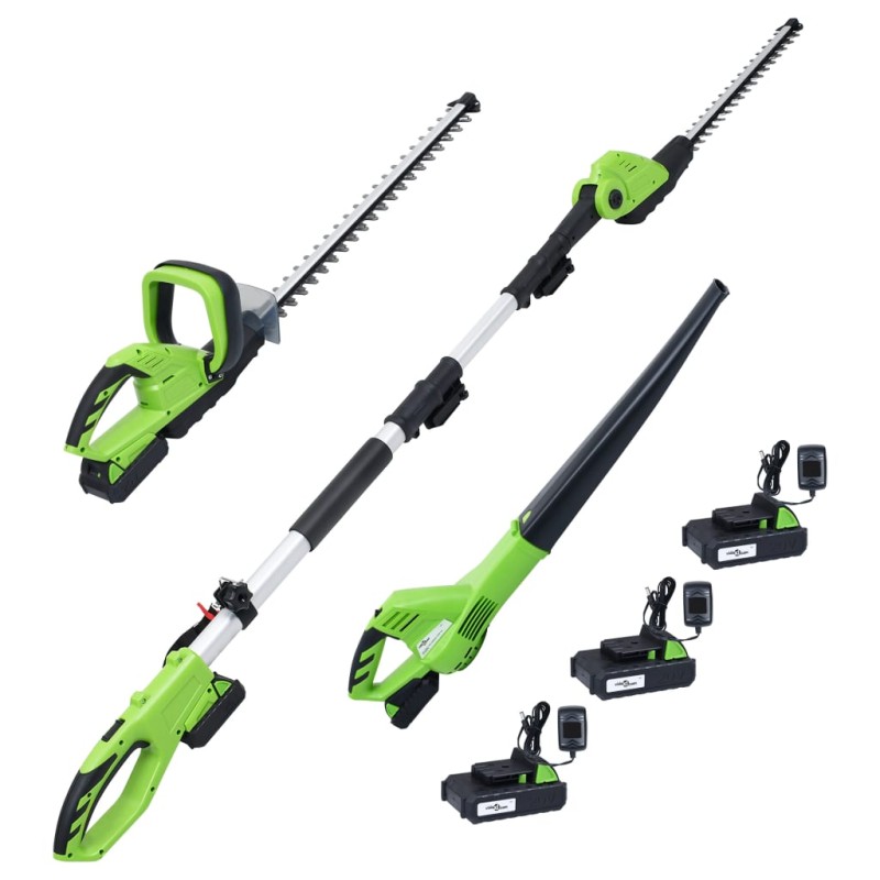 vidaXL 3-tlg. Akku-Gartengerät-Set mit Ladegeräten & Akkus vidaXL 3-tlg. Akku-Gartengerät-Set mit Ladegeräten & Akkus