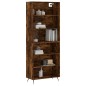 vidaXL Highboard Räuchereiche 69,5x32,5x180 cm Holzwerkstoff vidaXL Highboard Räuchereiche 69,5x32,5x180 cm Holzwerkstoff
