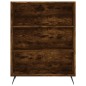vidaXL Highboard Räuchereiche 69,5x32,5x180 cm Holzwerkstoff vidaXL Highboard Räuchereiche 69,5x32,5x180 cm Holzwerkstoff