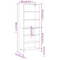 vidaXL Highboard Räuchereiche 69,5x32,5x180 cm Holzwerkstoff vidaXL Highboard Räuchereiche 69,5x32,5x180 cm Holzwerkstoff