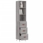 vidaXL Highboard Grau Sonoma 34,5x34x180 cm Holzwerkstoff vidaXL Highboard Grau Sonoma 34,5x34x180 cm Holzwerkstoff