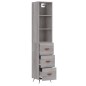 vidaXL Highboard Grau Sonoma 34,5x34x180 cm Holzwerkstoff vidaXL Highboard Grau Sonoma 34,5x34x180 cm Holzwerkstoff