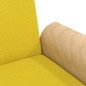 Schlafsofa mit Armlehnen Hellgelb Stoff Schlafsofa mit Armlehnen Hellgelb Stoff