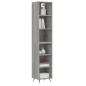 vidaXL Highboard Grau Sonoma 34,5x32,5x180 cm Holzwerkstoff vidaXL Highboard Grau Sonoma 34,5x32,5x180 cm Holzwerkstoff