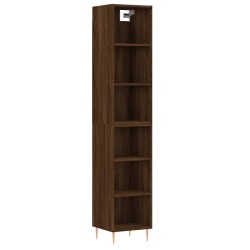 vidaXL Highboard Braun Eichen-Optik 34,5x32,5x180 cm Holzwerkstoff