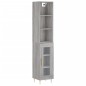 vidaXL Highboard Grau Sonoma 34,5x34x180 cm Holzwerkstoff vidaXL Highboard Grau Sonoma 34,5x34x180 cm Holzwerkstoff