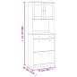 vidaXL Highboard ALTA 77x35x188 cm Massivholz Kiefer vidaXL Highboard ALTA 77x35x188 cm Massivholz Kiefer