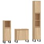 vidaXL 3-tlg. Badmöbel-Set Sonoma-Eiche Holzwerkstoff vidaXL 3-tlg. Badmöbel-Set Sonoma-Eiche Holzwerkstoff