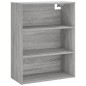 vidaXL Highboard Grau Sonoma 69,5x34x180 cm Holzwerkstoff vidaXL Highboard Grau Sonoma 69,5x34x180 cm Holzwerkstoff