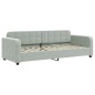 vidaXL Tagesbett Ausziehbar mit Schubladen Hellgrau 80x200 cm Samt vidaXL Tagesbett Ausziehbar mit Schubladen Hellgrau 80x200 cm Samt