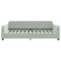 vidaXL Tagesbett Ausziehbar mit Schubladen Hellgrau 80x200 cm Samt vidaXL Tagesbett Ausziehbar mit Schubladen Hellgrau 80x200 cm Samt
