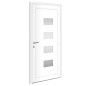 vidaXL Haustür Weiß 100x210 cm Aluminium und PVC vidaXL Haustür Weiß 100x210 cm Aluminium und PVC