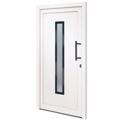 vidaXL Haustür Weiß 108x200 cm PVC