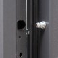 vidaXL Haustür Anthrazit 110x207,5 cm Aluminium vidaXL Haustür Anthrazit 110x207,5 cm Aluminium