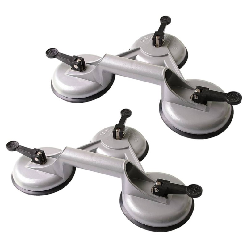 ProPlus Vakuumheber mit 3 Saugnäpfen 2 Stk. Aluminium ProPlus Vakuumheber mit 3 Saugnäpfen 2 Stk. Aluminium
