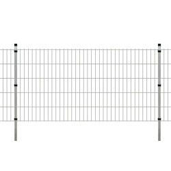 vidaXL Zaunpfosten 10 Stk. Silbern 150 cm Verzinkter Stahl