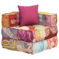 vidaXL Modularer Pouf mit Kissen Patchwork Stoff vidaXL Modularer Pouf mit Kissen Patchwork Stoff