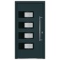 vidaXL Haustür Anthrazit 100x200 cm Aluminium und PVC vidaXL Haustür Anthrazit 100x200 cm Aluminium und PVC