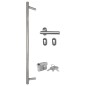 vidaXL Haustür Anthrazit 100x200 cm Aluminium und PVC vidaXL Haustür Anthrazit 100x200 cm Aluminium und PVC