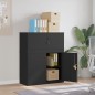 vidaXL Aktenschrank Schwarz 90x40x110 cm Stahl vidaXL Aktenschrank Schwarz 90x40x110 cm Stahl