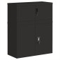 vidaXL Aktenschrank Schwarz 90x40x110 cm Stahl vidaXL Aktenschrank Schwarz 90x40x110 cm Stahl
