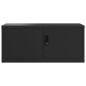 vidaXL Aktenschrank Schwarz 90x40x110 cm Stahl vidaXL Aktenschrank Schwarz 90x40x110 cm Stahl