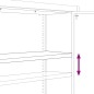 vidaXL Aktenschrank Schwarz 90x40x110 cm Stahl vidaXL Aktenschrank Schwarz 90x40x110 cm Stahl