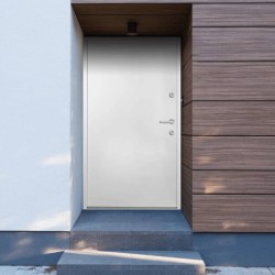 vidaXL Haustür Weiß 110x207,5 cm Aluminium