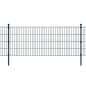 vidaXL Zaunpfosten 10 Stk. Grau 280 cm Verzinkter Stahl vidaXL Zaunpfosten 10 Stk. Grau 280 cm Verzinkter Stahl