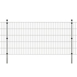 vidaXL Zaunpfosten 20 Stk. Silbern 150 cm Verzinkter Stahl