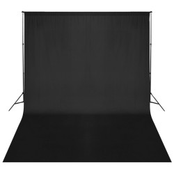 vidaXL Fotohintergrund-System 500 x 300 cm Schwarz