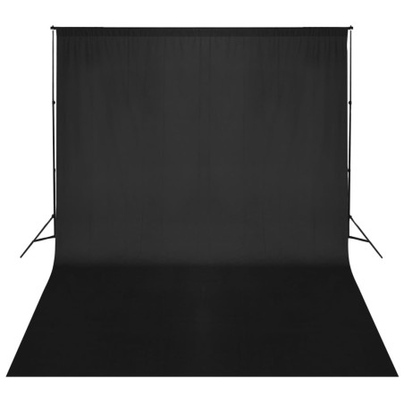 vidaXL Fotohintergrund-System 500 x 300 cm Schwarz