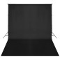 vidaXL Fotohintergrund-System 500 x 300 cm Schwarz vidaXL Fotohintergrund-System 500 x 300 cm Schwarz