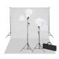 vidaXL Fotostudio-Set mit Weißem Hintergrund 600×300 cm & Leuchten vidaXL Fotostudio-Set mit Weißem Hintergrund 600×300 cm & Leuchten