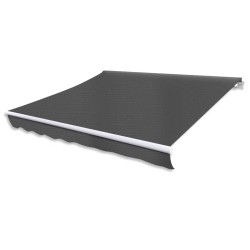 vidaXL Gelenkarmmarkise Handbetrieben 300 cm Anthrazit 