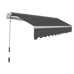 vidaXL Gelenkarmmarkise Handbetrieben 300 cm Anthrazit 