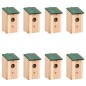 vidaXL Vogelhäuser 8 Stk. Holz 12x12x22 cm vidaXL Vogelhäuser 8 Stk. Holz 12x12x22 cm