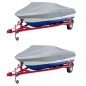 vidaXL Bootspersenninge 2 Stk. Grau Länge 610-671 cm Breite 254 cm vidaXL Bootspersenninge 2 Stk. Grau Länge 610-671 cm Breite 254 cm