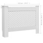 vidaXL Heizkörperverkleidungen 2 Stk. Weiß 112×19×81,5 cm MDF vidaXL Heizkörperverkleidungen 2 Stk. Weiß 112×19×81,5 cm MDF