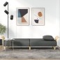 Schlafsofa mit Armlehnen Dunkelgrau Stoff Schlafsofa mit Armlehnen Dunkelgrau Stoff
